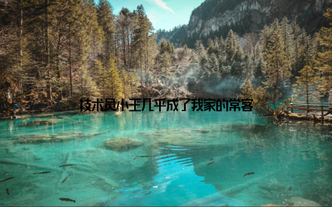 技术员小王几乎成了我家的常客