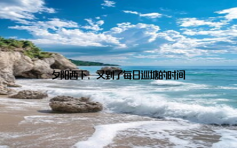 夕阳西下, 又到了每日巡塘的时间