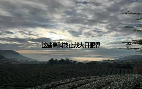 这些高科技让我大开眼界