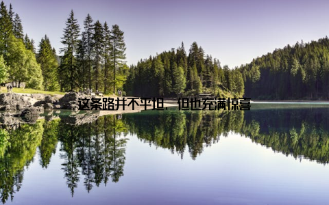 这条路并不平坦, 但也充满惊喜