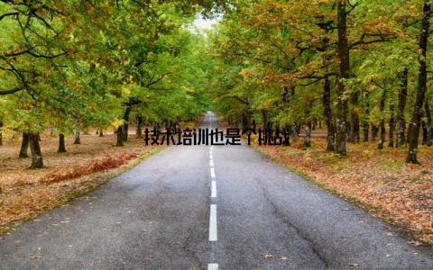 技术培训也是个挑战