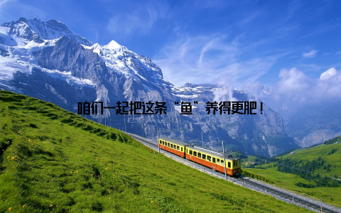 咱们一起把这条“鱼”养得更肥!