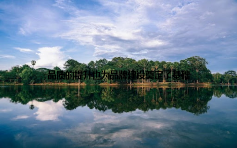 品质的提升也为品牌建设奠定了基础