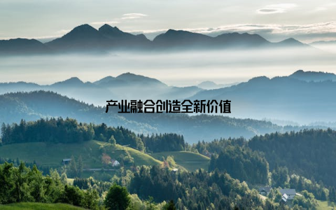 产业融合创造全新价值