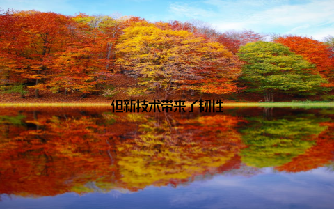 但新技术带来了韧性