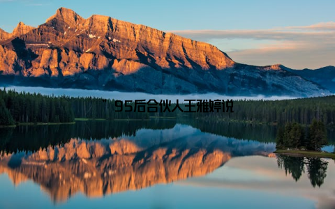 ”95后合伙人王雅婷说