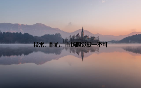 技术、耐心、市场嗅觉缺一不可