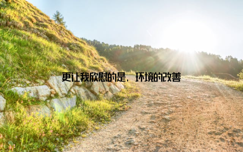 更让我欣慰的是, 环境的改善