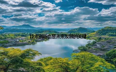 技术创新也是未来发展的关键