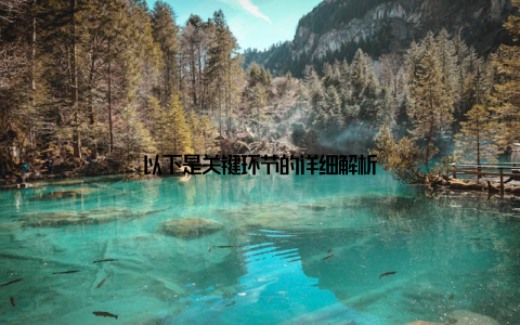 以下是关键环节的详细解析